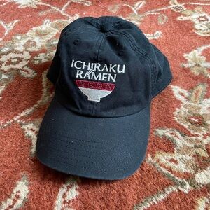 Rare Naruto Black Ichiraku Ramen Ball Cap